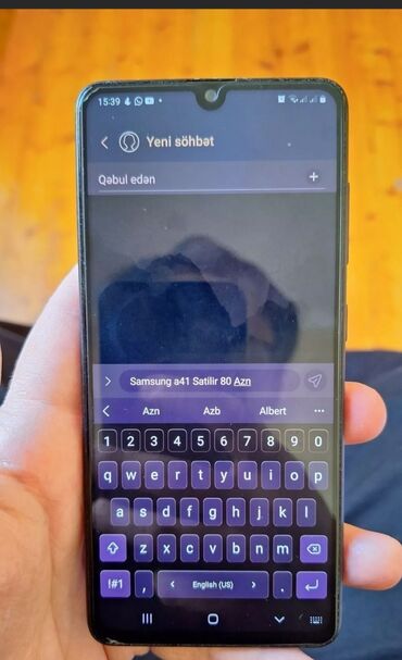 telefonlar samsug: Samsung Galaxy A41, 64 GB, Zəmanət, İki sim kartlı, Sənədlərlə