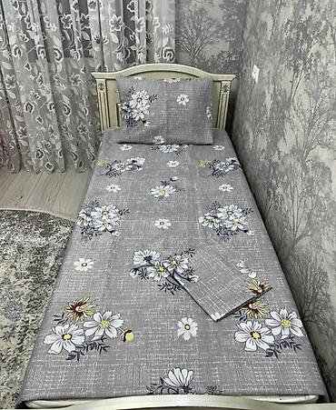 bed sheets: Постельное бельё 1спалка 350сом 2 спалка 450сом (комплект) - — 3