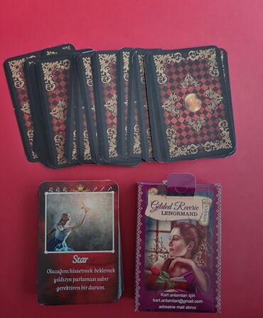 mafya oyunu kartları: Sirli Lenormant Tarot kartlari.44 kartdan ibaretdir.Real alicilar