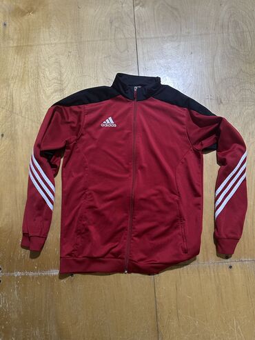 adidas jaket: İdman dəsti Adidas, M (EU 38), rəng - Qırmızı