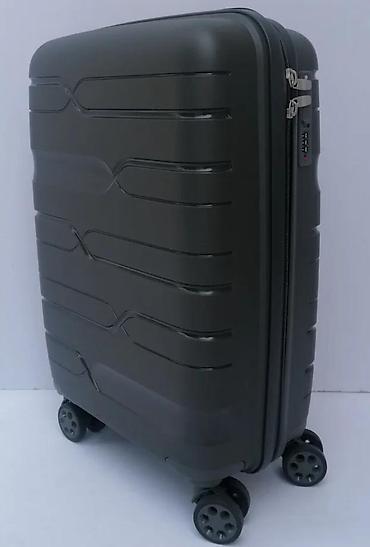 Putni koferi i torbe: Tvrdi kofer na točkićima – siva boja - Materijal: čvrsta ABS/plastika — 8