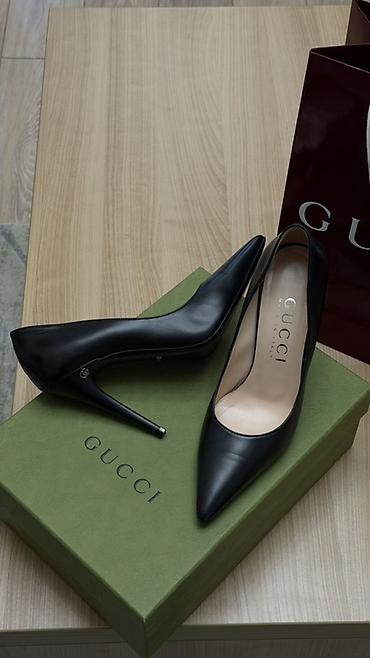 Личные вещи: Туфли, 39.5, 40, Gucci, Б/у, цвет - Черный, Самовывоз — 2