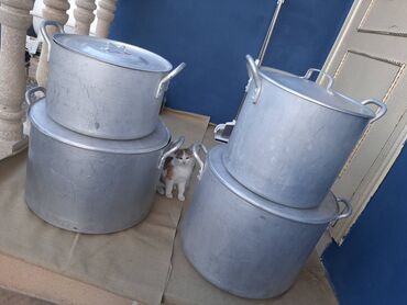 Tava-qazan dəstləri: Tava, Qazan, rəng - Boz, Alüminium, Rusiya — 1