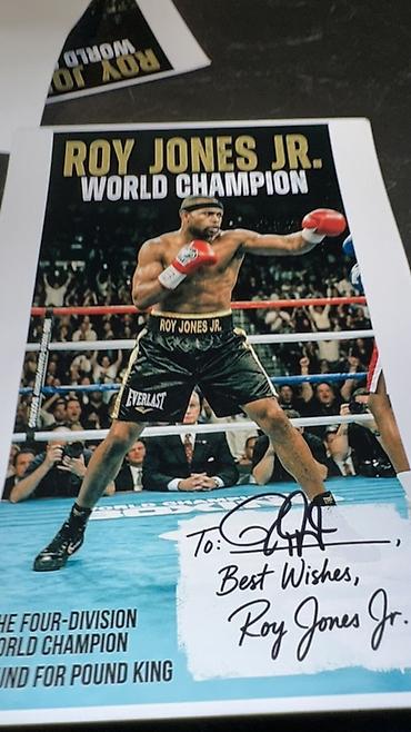 Открыткалар: Постер «Roy Jones Jr. — World Champion» с автографом - Цветной постер — 3
