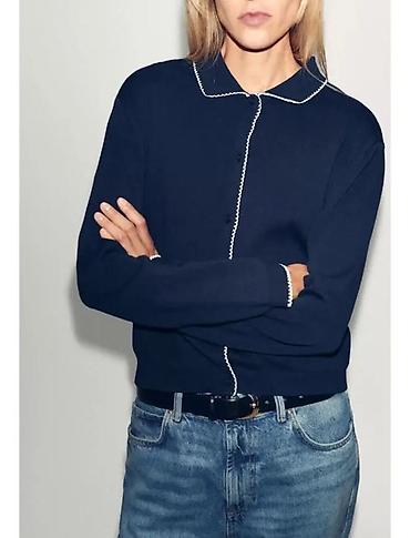 pull and: Темно-синий женский кардиган от Zara. Срочно продается, в идеальном — 1