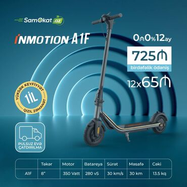 İdman və istirahət: Elektrik samokat Inmotion A1F (L5S) scooter skuter 🛴 Gördüyünüz ən
