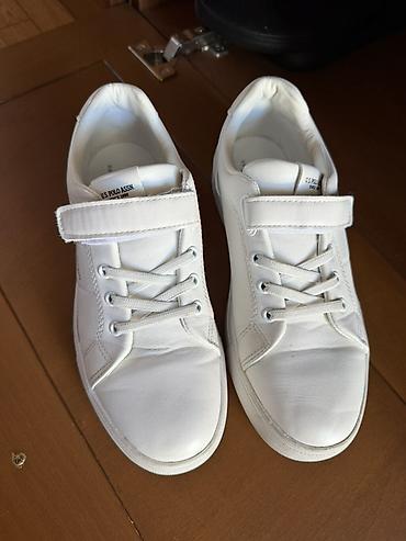 polo krasovka: U.S. Polo Assn. ağ rəngli uniseks krossovkalar - Model: 1008-L - — 1