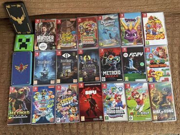 Oyun diskləri və kartricləri: Nintendo switch orijinal oyun diskleri. Ideal veziyyetde. Bir ededi