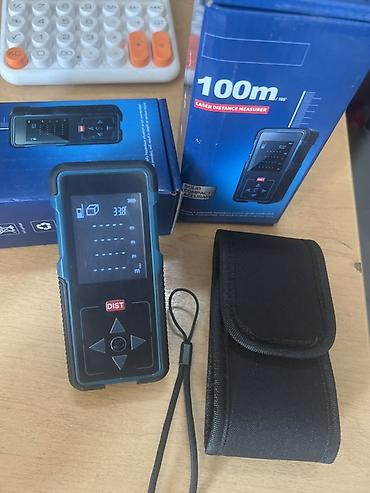 Рулеткалар жана алысты өлчөгүчтөр: Лазерный дальномер DIST 100 м Компактный электронный измеритель — 3