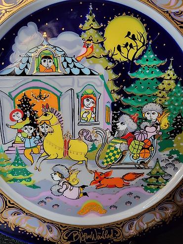 Ostali antikviteti: Tanjir nov Rosenthal za na zid 1984gid.Bjorn Winblad. Kolekcionarski — 7
