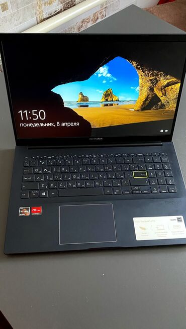 asus laptop: Ноутбук, Asus, 8 ГБ ОЗУ, AMD Ryzen 5, 15.6 ", Б/у, Для работы, учебы, память SSD