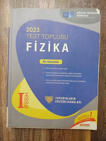 1: Məhsul: “2023 Test Toplusu – Fizika (I hissə)” Nəşriyyat: Abituriyent — 1