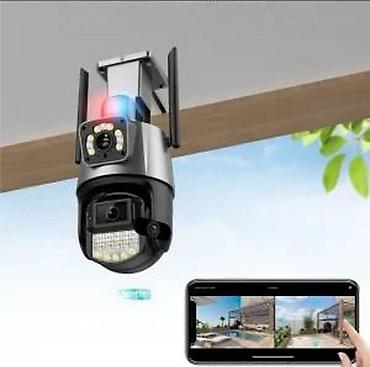 profesionalni ring light: Spoljna Wi‑Fi PTZ sigurnosna kamera – GuoanVision 4K Ultra HD, 8MP — 7