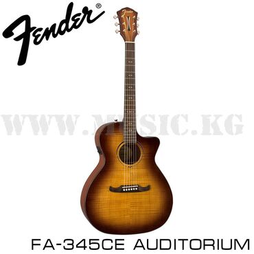 гитара 6 струн: Гитара: Электро-акустическая гитара: Fender FA-345CE Auditorium