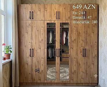 seyf dolab: Yeni, 6 qapı, Güzgülü, Açılan, Düz dolab — 2