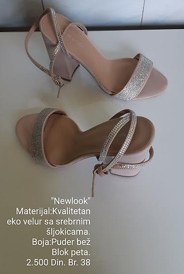 Sandale: New Look sandale - Materijal: kvalitetan eko velur ukrašen srebrnim — 1