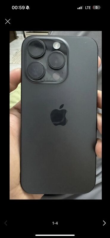 Apple iPhone: IPhone 15 Pro, 256 ГБ, Black Titanium