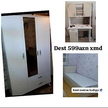 uşaq dolabı: Uşaq/yeniyetmə otağı üçün ağ mebel dəsti. Dəst tərkibi: - 3 qapılı — 1