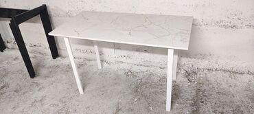мебель из метала: Кухонный Стол, цвет - Белый, Новый