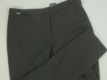 woskowane spodnie orsay: H&M, Material trousers for women, size M (EU 38)
