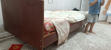 байковое одеяло для новорожденных: Односпальная кровать, Б/у, С матрасом, длина - 190 см
