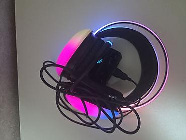 RGB işıqlı qulaqlıq və mikrofonlu headset - Üst-üstə tam ölçülü