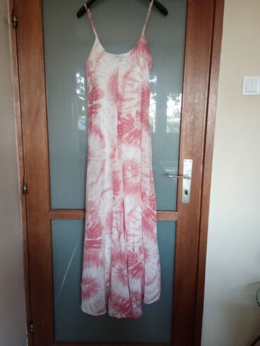 bela lanena haljina: S (EU 36), M (EU 38), bоја - Bela, Drugi stil, Na bretele