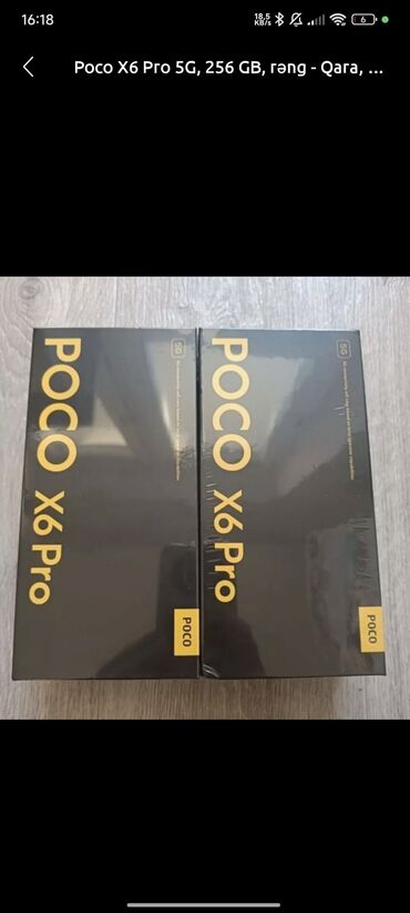 xiaomi a 40: Poco X6 Pro 5G, 512 GB, rəng - Boz, Barmaq izi