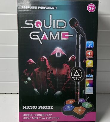 писталет игрушка: Детский микрофон “Squid Game” с MP3-плеером Подарите вашему ребенку