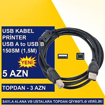 Digər kompüter aksesuarları: USB Printer Kabellər SAYLA ALANA VƏ USTALARA TOPDAN QİYMƏTLƏ VERİLİR! — 6