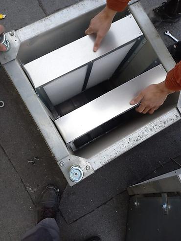 Установка вытяжек и вентиляции: Крышные вытяжные вентиляторы с комплектом фильтров и воздуховодов — 1