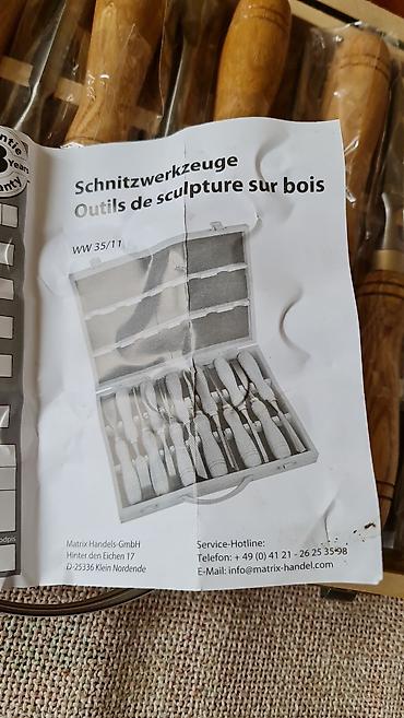 noževi prodaja: Set za rezbarenje drveta KRAFT Werkzeuge – 12 delova - Komplet alata — 6