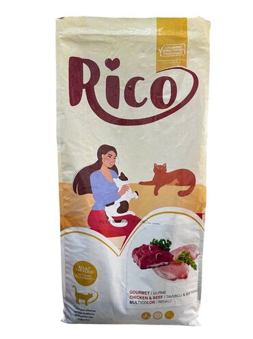 отдам в добрые руки котенка: Quru yem pişiklər üçün Rico dana və toyuq əti ilə, 15 kg Rico quru