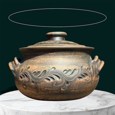 Qazanlar: Qazan, rəng - Qəhvəyi, Keramika — 7