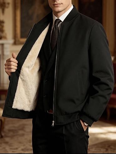 Kurtkalar: S;M;L;XL Kişi bomber gödəkçəsi – klassik qara rəng - Dizayn — 1