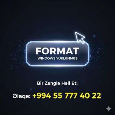массаж на дому баку: Xidmət: Format Və Windows (7,8.1,10,11) Yazılması. ENDIRIM VAR