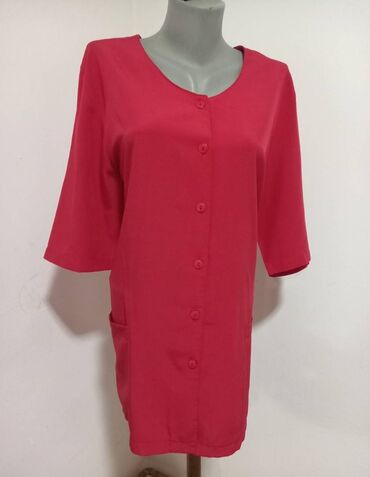 crveni mantilic haljina: XL (EU 42), Jednobojni