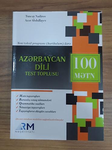 məktəb kitabları: Ikinci əl dərsliklər,test topluları satılır.Qiyməti 3-4azn .Elmlər — 3
