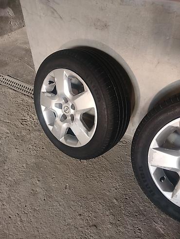 opel astra h diski: Opel original 5 kollu yüngül lehimli disklər və şin komplekti - — 2
