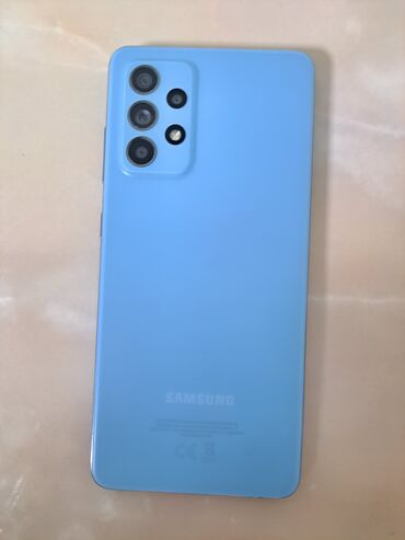 samsung 02: Samsung Galaxy A52, Б/у, 128 ГБ, цвет - Голубой, 2 SIM