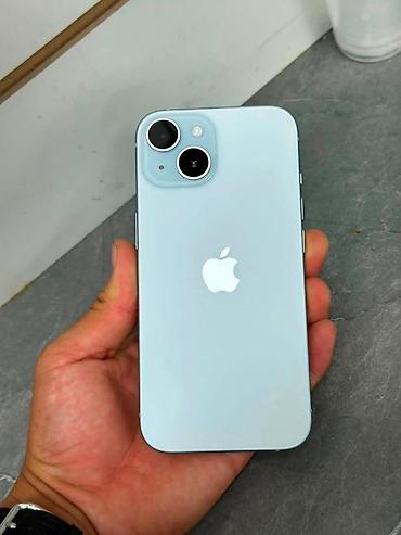 iphone d: IPhone 15, Б/у, 256 ГБ, Голубой, Защитное стекло, Кабель, Коробка, 85 % — 2