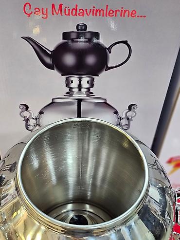 ucuz samavarlar: Elektrikli samovar silver model: sl-0044 elektri̇k semaver 4l — 10