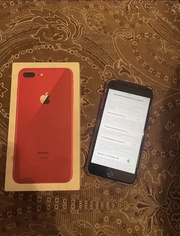 iphone 12 64 гб: IPhone 8 Plus, Б/у, 64 ГБ, Красный, Коробка, 100 %