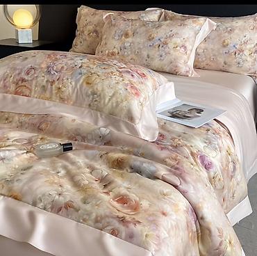 bed sheets: Постельное белье из тенселя | Премиум качество | Евро комплект — 8