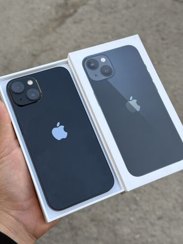 Apple iPhone: IPhone 13, Б/у, 128 ГБ, Midnight, Коробка, 96 %