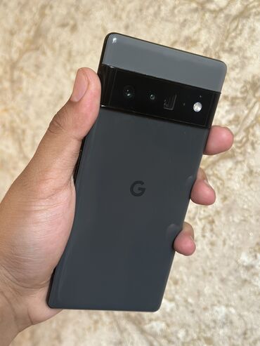 Google Pixel 6 Pro, Б/у, 128 ГБ, цвет - Черный, 1 SIM, eSIM