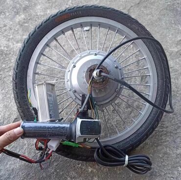 велосипед для детей: Бу мотор колесо с контроллером и ручкой газа . откатали 1000 км. 240