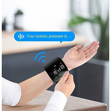 Tonometri: Апарат за мерење крвног притиска на зглобу са гласом, пуњив преко — 6