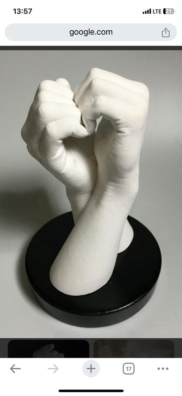 коллекция: 3D слепки для рук. Уникальный набор для семейных пар, которые хотят