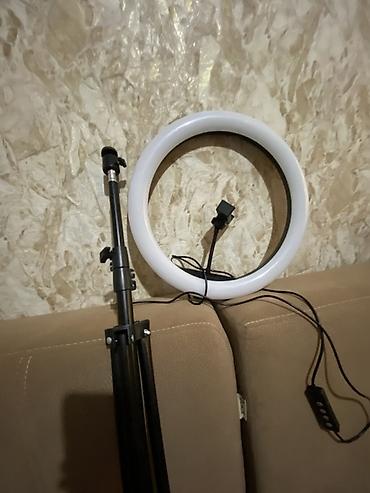 микрофон купить в баку: LED halqali işıq və tənzimlənən tripod seti - Diametrli LED halqa — 1
